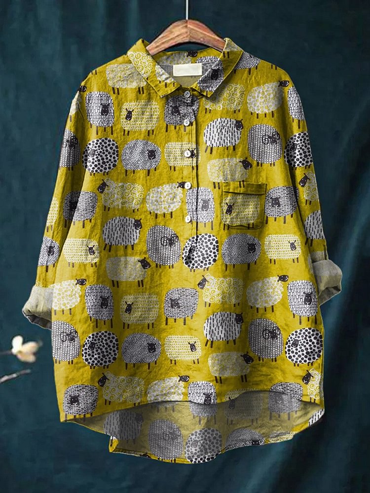 Vintage Fashion Jersey - Vintage Güzel Koyun Sanat Desen 3D
