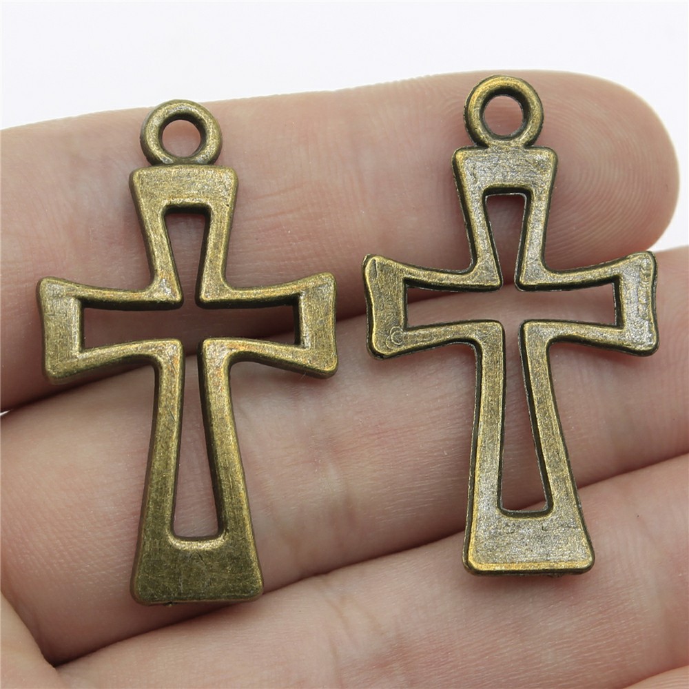 Vintage Fashion Stores - 3 adet 38x22mm 2 Renk Antik