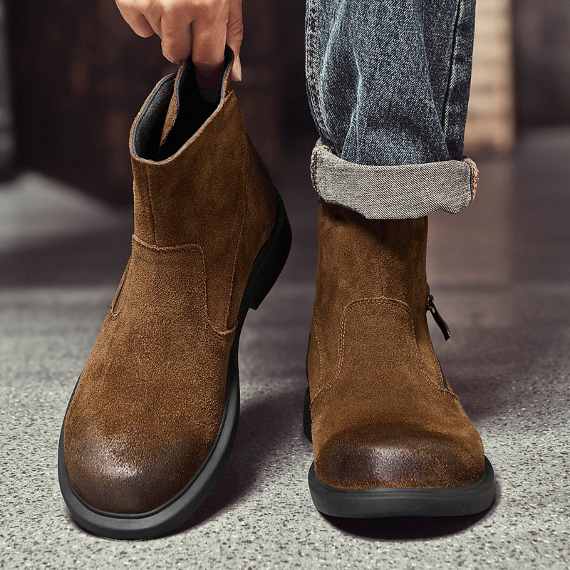 Vintage İnek Süet Erkek Chelse - Vintage Outdoor Fashion incelemesi ve fiyatı