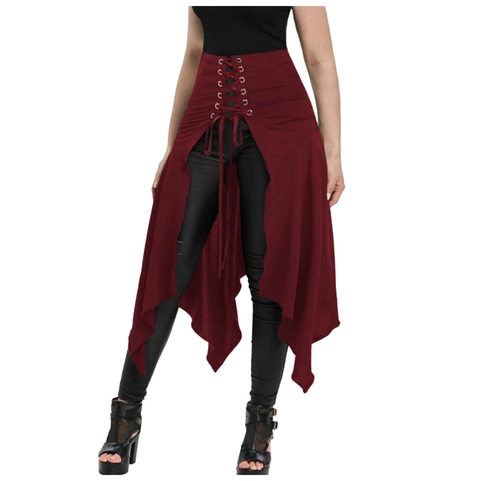 Gotik Etek Siyah Ortaçağ Vinta - Vintage Fashion Dresses incelemesi ve fiyatı